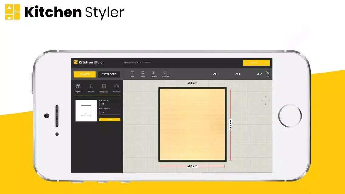 Kitchen Styler web UI Ekran Görüntüleri