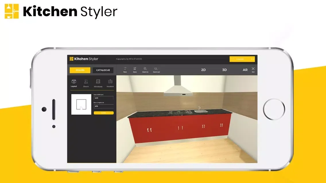 Kitchen Styler web UI Ekran Görüntüleri