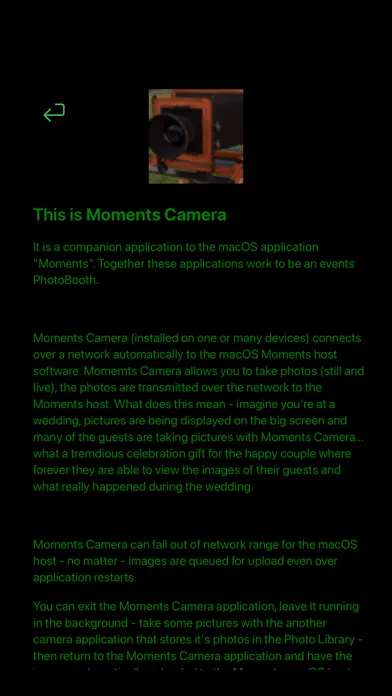 Zrzuty ekranu Moments Camera