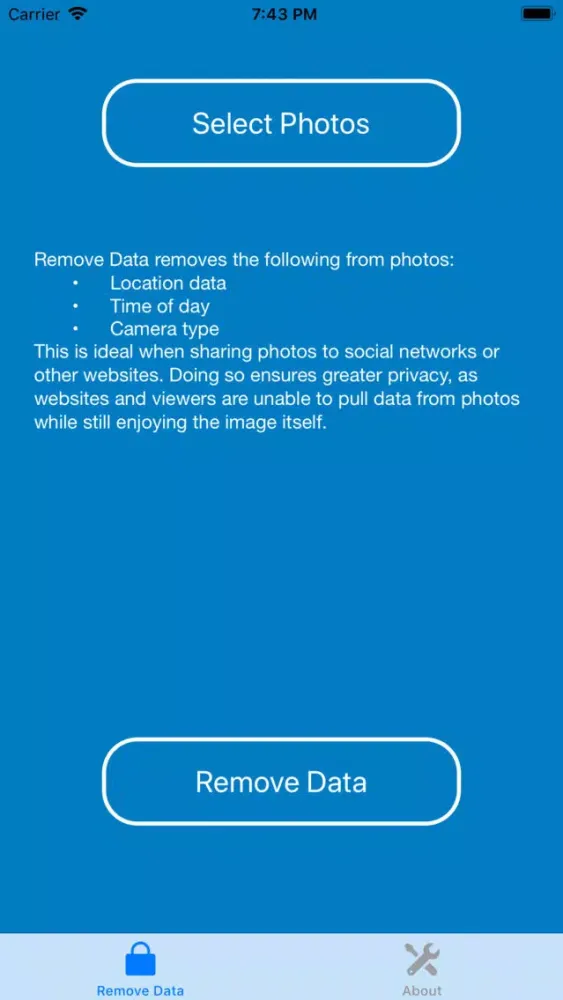PDR - Photo Data Remover স্ক্রিনশট
