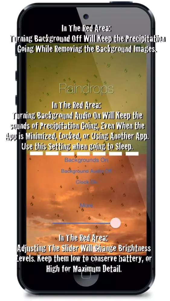 Zrzuty ekranu Precipitation: Rain, Snow & Other Relaxing Sounds and Visuals