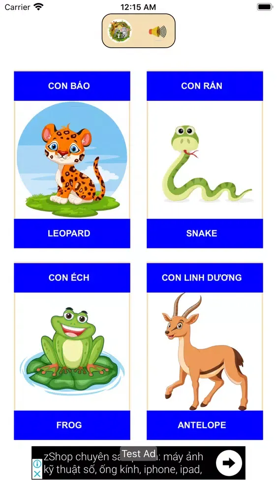 ภาพหน้าจอของ Vườn Thú của Bé