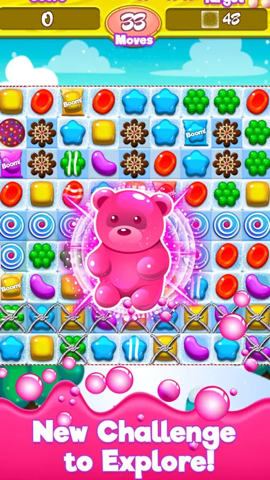 Tangkapan skrin Candy Gummy Bears - The Kingdom of Match 3 Games