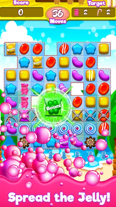 Tangkapan skrin Candy Gummy Bears - The Kingdom of Match 3 Games