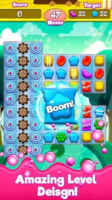 Tangkapan skrin Candy Gummy Bears - The Kingdom of Match 3 Games