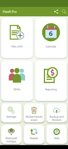 Capturas de tela do Shift Work Calendar - FlexR