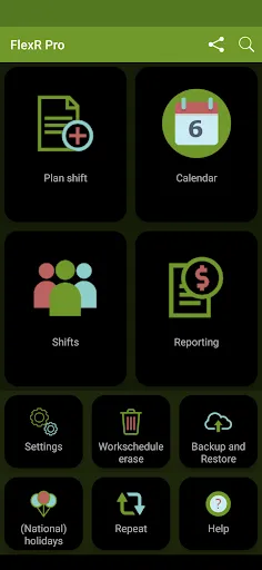 Capturas de tela do Shift Work Calendar - FlexR