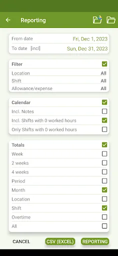 Capturas de tela do Shift Work Calendar - FlexR