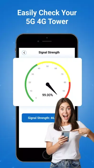 ภาพหน้าจอของ 5G 4G LTE Cellular Network