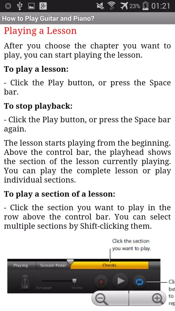 Capturas de pantalla de GarageBand Tutorials