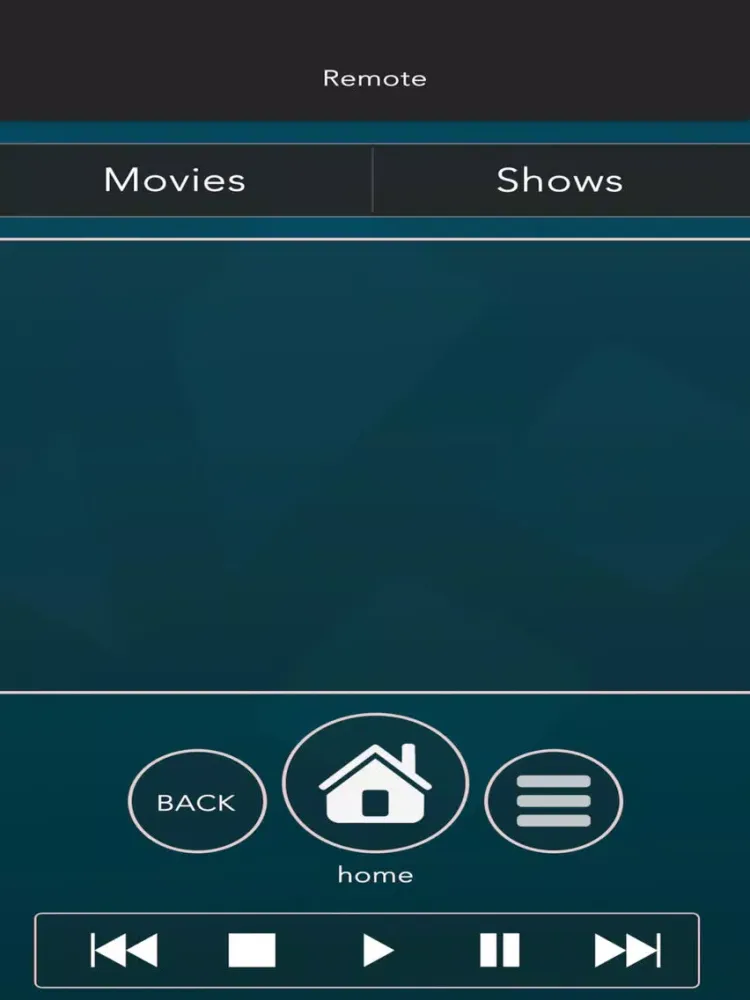 Screenshot di Kodi TV Movies Remote Control iPad 