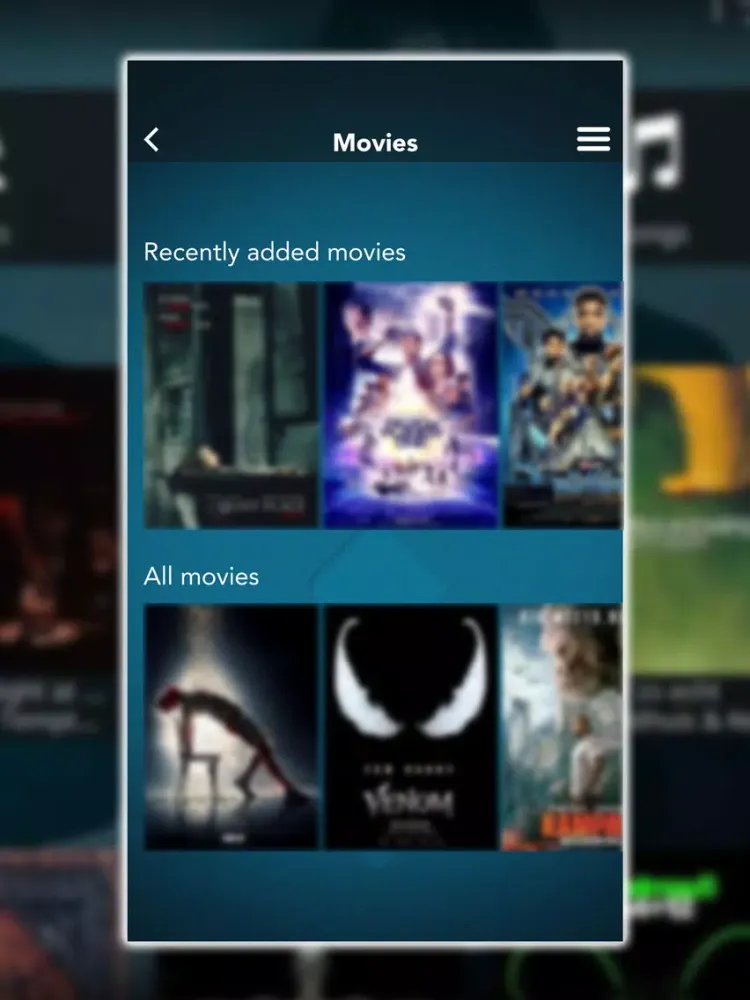 Kodi Movies App w Remote iPad 应用截图