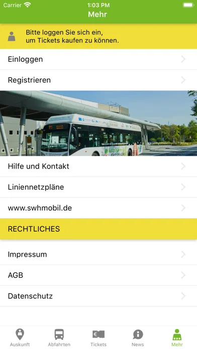 SWH-Mobil Ekran Görüntüleri