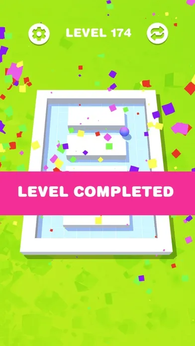 Capturas de tela do Rolling Fill: Push Cubes Hole