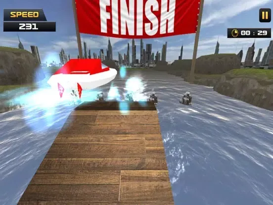 Tangkapan layar Jet Boat Speed Racer iPad 