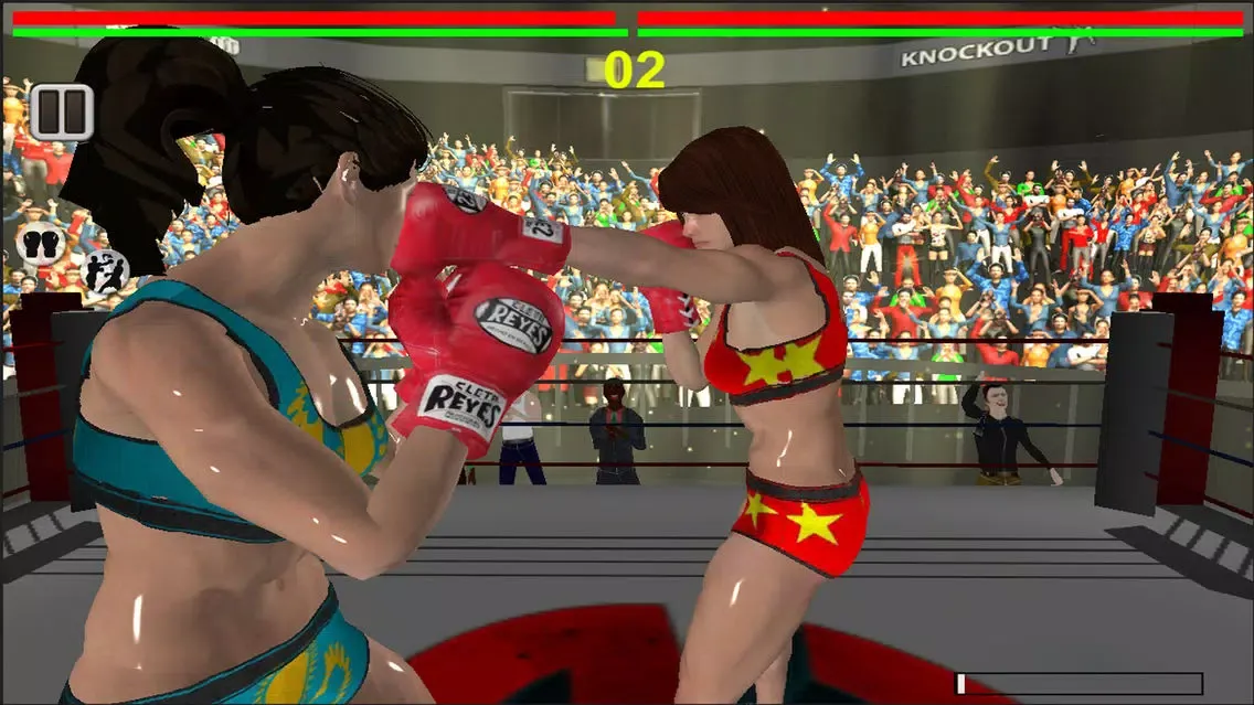 Capturas de tela do Real 3D Women Boxing Pro