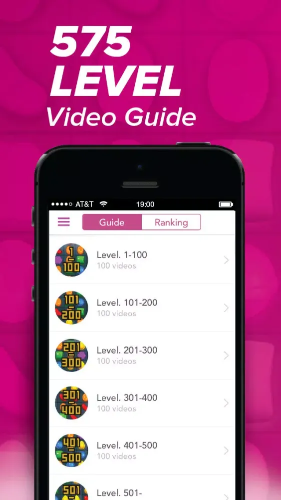 Captures d'écran de Guide for Candy Crush Saga - 850+ Video Guide, 40+ Text Guide! (Unofficial)