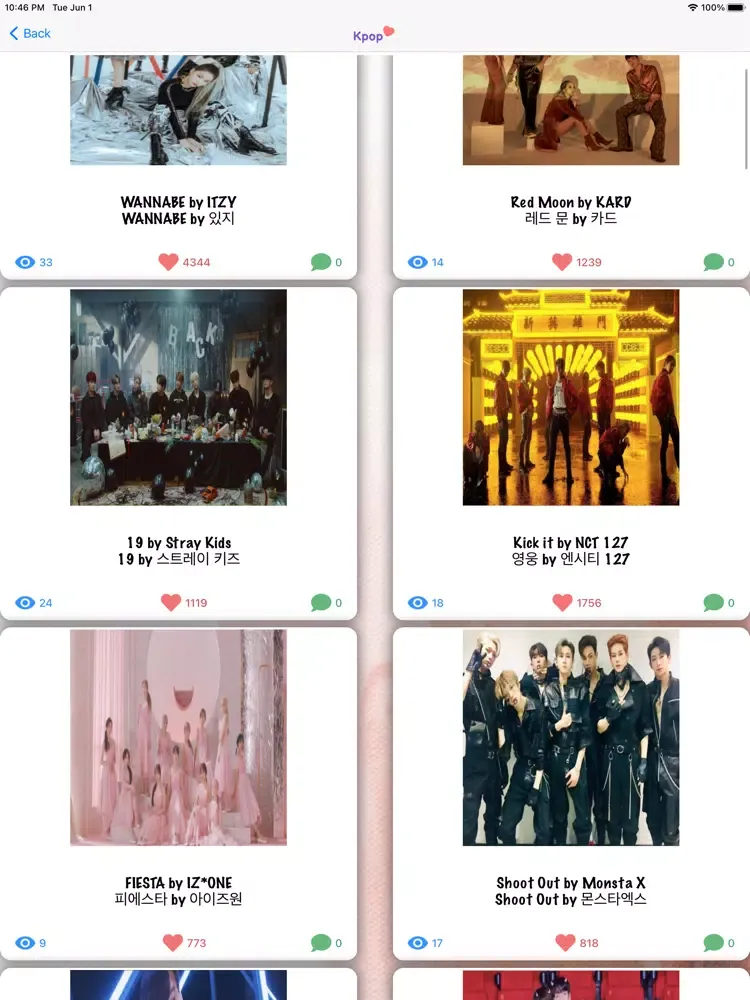 Captures d'écran de Kpop News & Info Singer iPad 