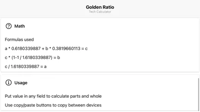 تصاویر Golden Ratio Tech Calculator