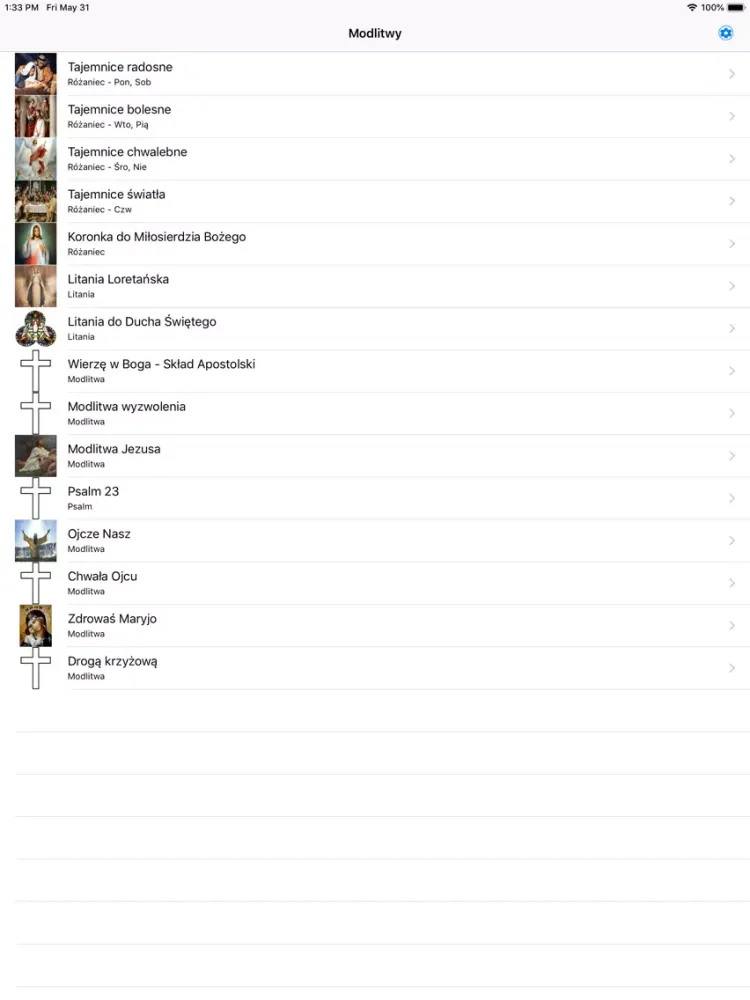 Capturas de pantalla de Różaniec audio polski iPad 