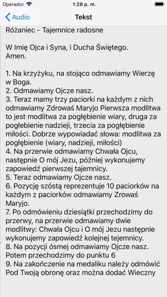 Capturas de pantalla de Różaniec audio polski