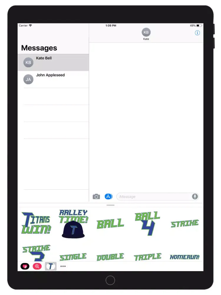 Titans Baseball Sticker Pack iPad  স্ক্রিনশট