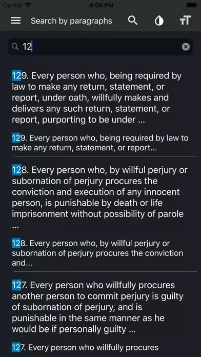 California Penal Code 2020 Screenshots