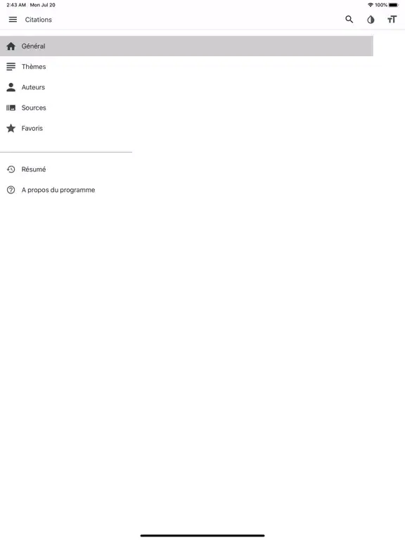 Citations et aphorismes (fr) iPad 应用截图