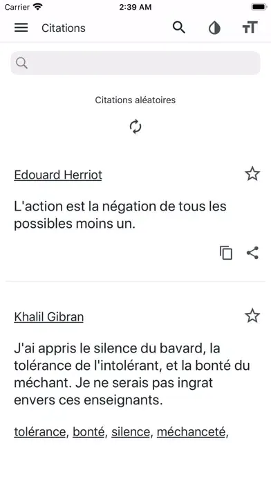 Citations et aphorismes (fr)应用截图