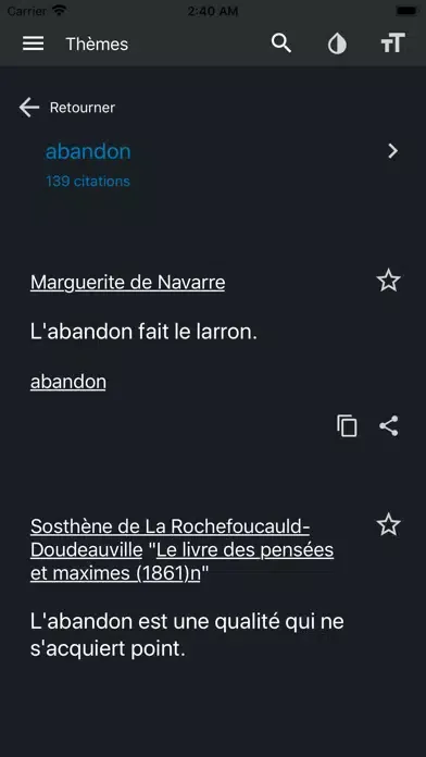Citations et aphorismes (fr)应用截图