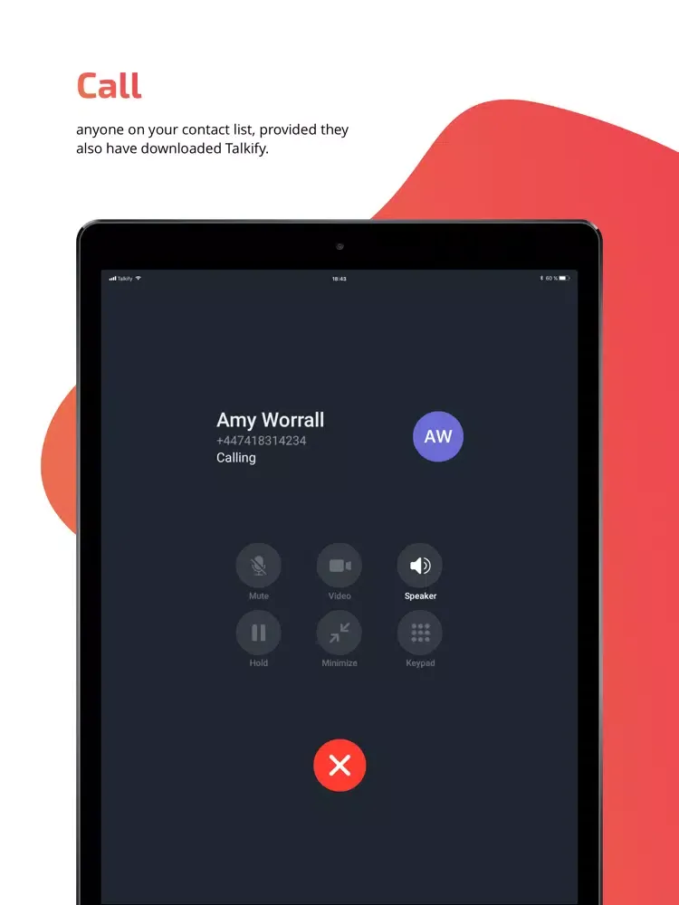 Talkify iPad  Ekran Görüntüleri