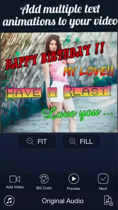 Text On Videos FREE - Create an outstanding square video with beautiful animated texts for Instagram Ekran Görüntüleri