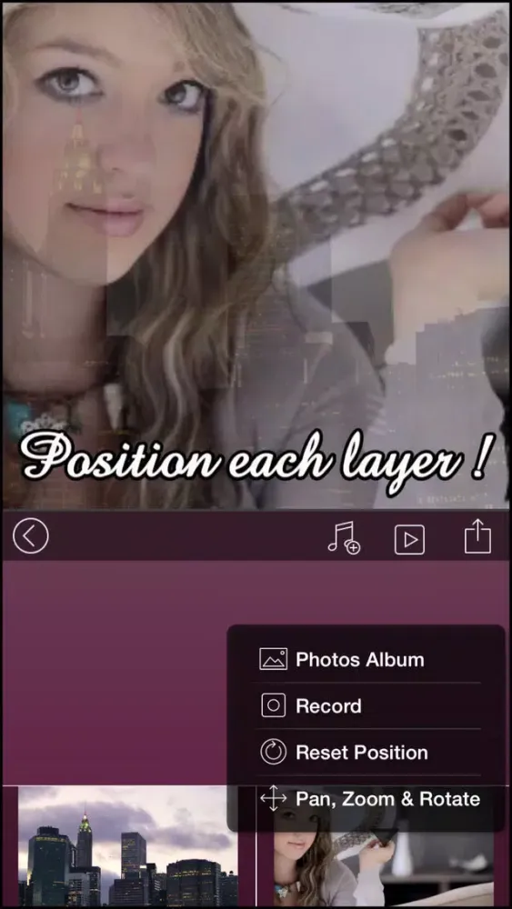 ภาพหน้าจอของ VideoBlend Pro : Blend or overlay videos to make beautiful video effects