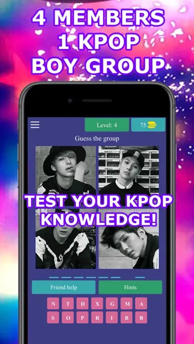 4 Members 1 KPop Boy Group 스크린샷