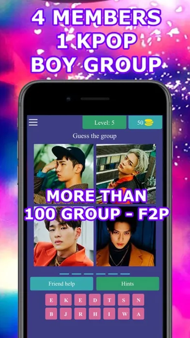 4 Members 1 KPop Boy Group 스크린샷