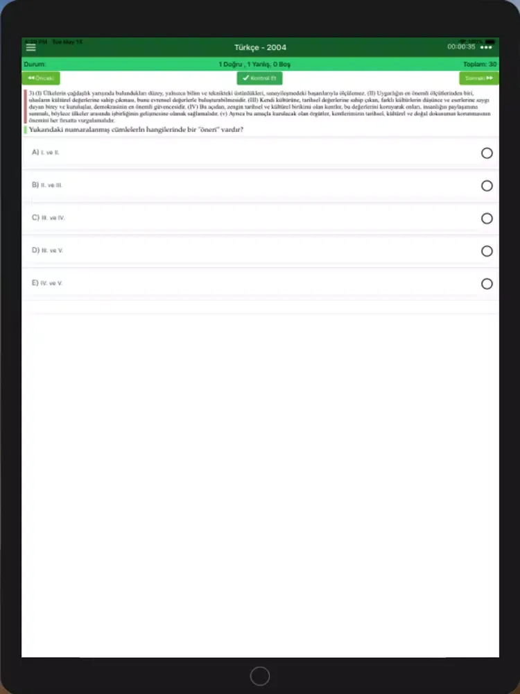Screenshot di Çözümlü KPSS Çıkmış Soruları iPad 