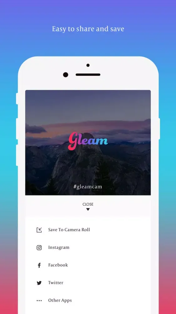 Gleam - Photo Editor & Filter 스크린샷