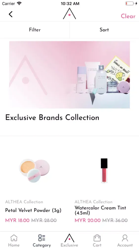 Ảnh chụp màn hình của ALTHEA: Best of Korean Beauty