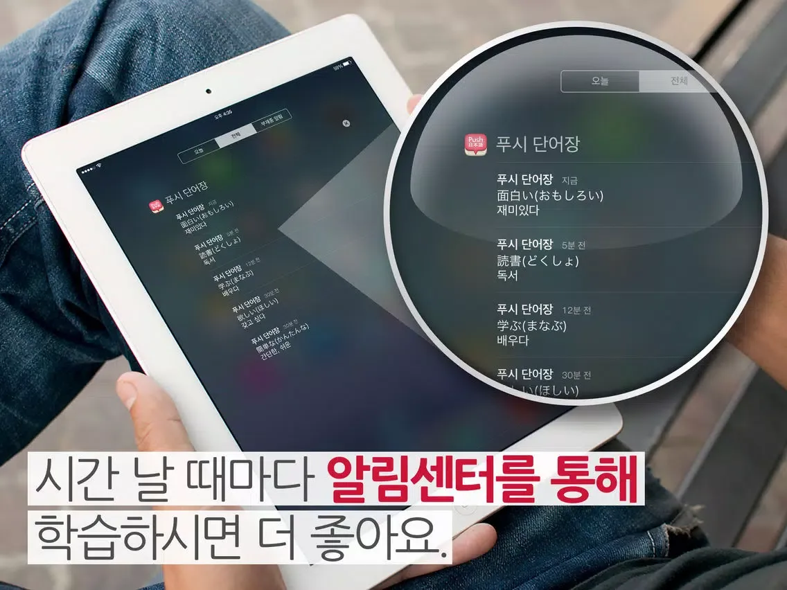 Zrzuty ekranu 푸시 일본어 단어장 - Free iPad 
