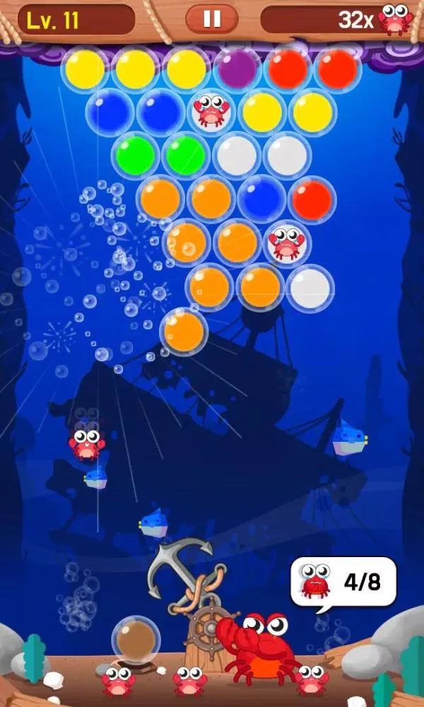 Bubble Shoot :Baby Crab Rescue應用截圖