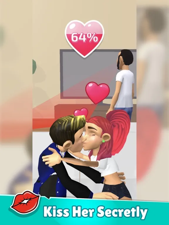 ภาพหน้าจอของ Kiss in Public: Dating Choices iPad 