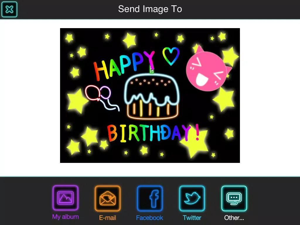 Captures d'écran de Draw Everything! GLOW Note Free! iPad 