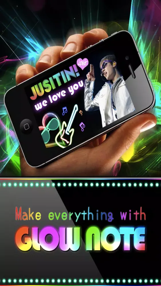 Captures d'écran de Draw Everything! GLOW Note Free!
