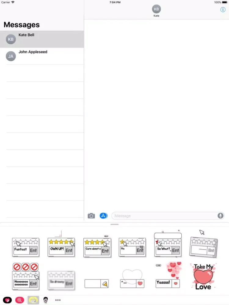 Captures d'écran de Animated SNS Talk Sticker(Eng) iPad 