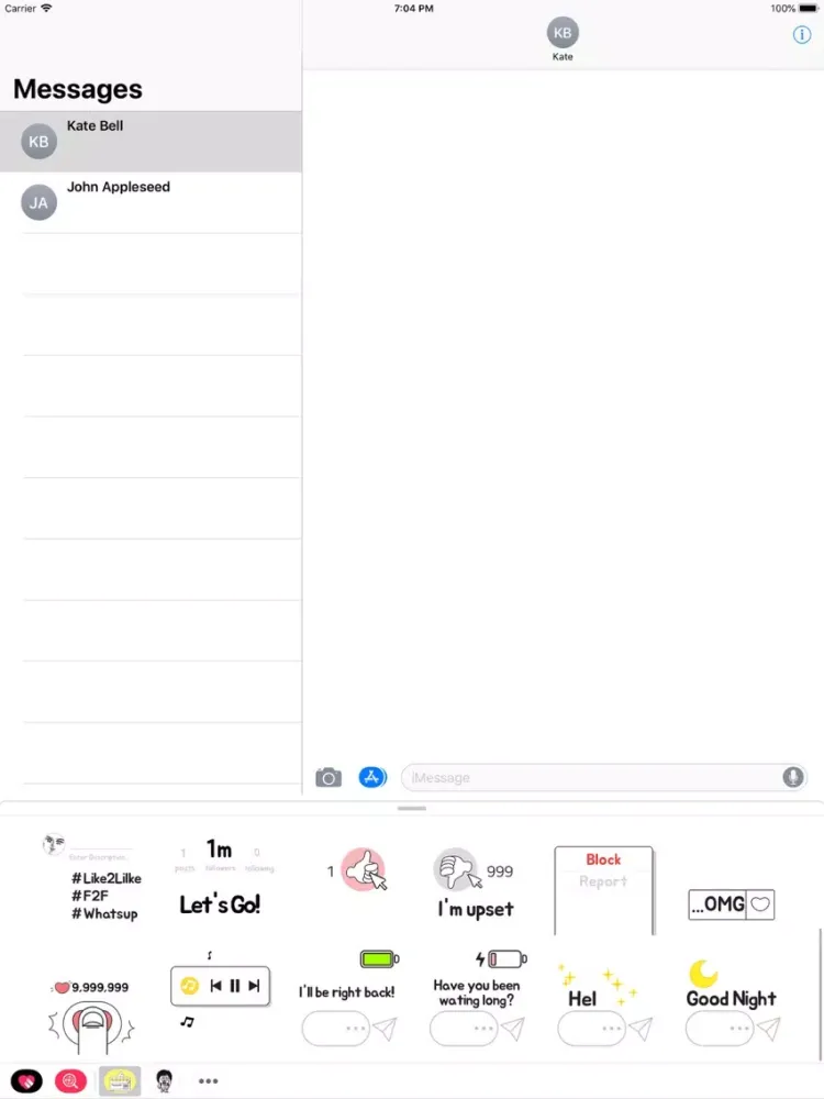 Captures d'écran de Animated SNS Talk Sticker(Eng) iPad 