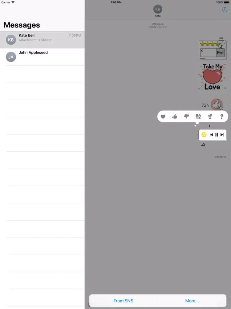 Captures d'écran de Animated SNS Talk Sticker(Eng) iPad 