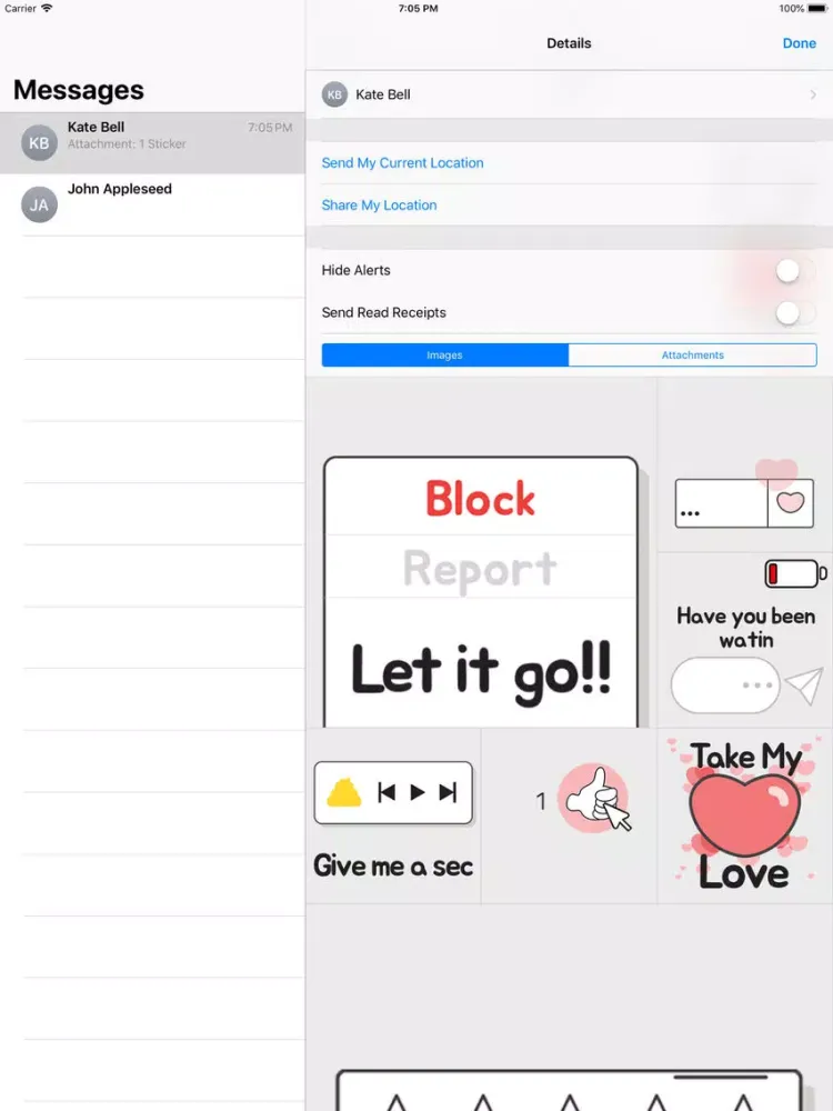 Captures d'écran de Animated SNS Talk Sticker(Eng) iPad 