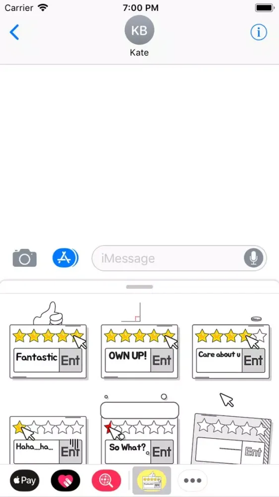 Captures d'écran de Animated SNS Talk Sticker(Eng)