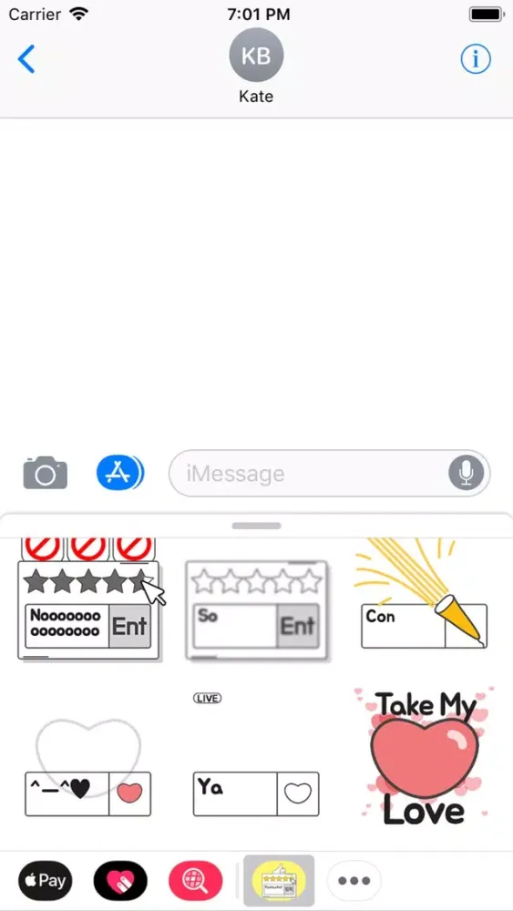 Captures d'écran de Animated SNS Talk Sticker(Eng)