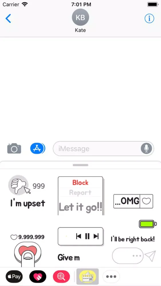 Captures d'écran de Animated SNS Talk Sticker(Eng)